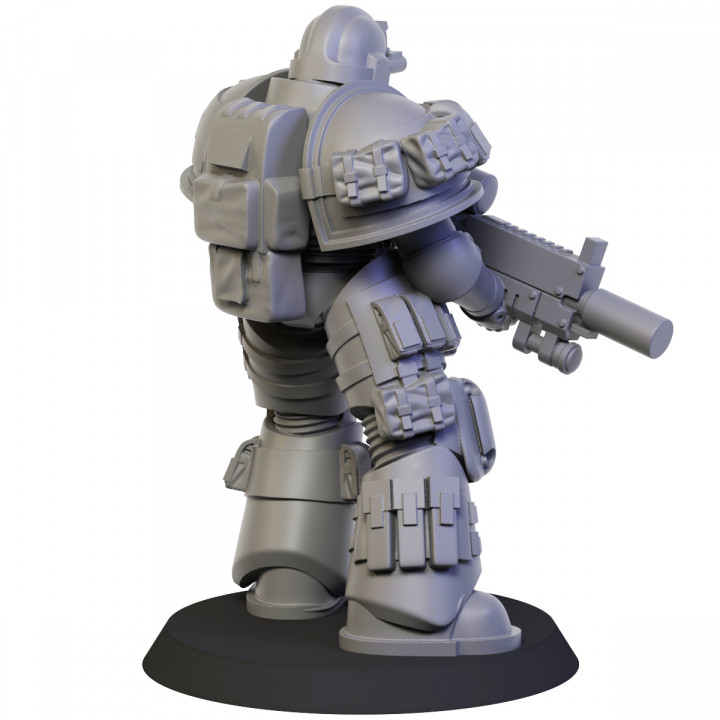 3D Printable Sci fi Swat Operative by Sergeant Hammer