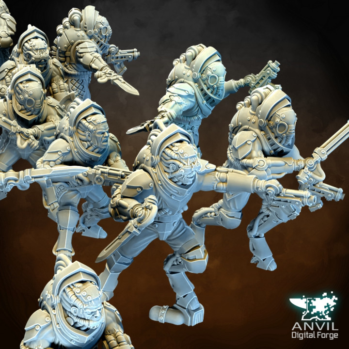 Gothic Tech-Horror Infantry - Anvil Digital Forge April 2023 image