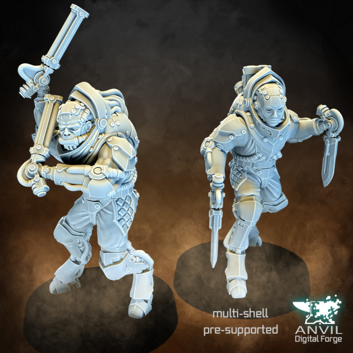 Gothic Tech-Horror Infantry - Anvil Digital Forge April 2023 image