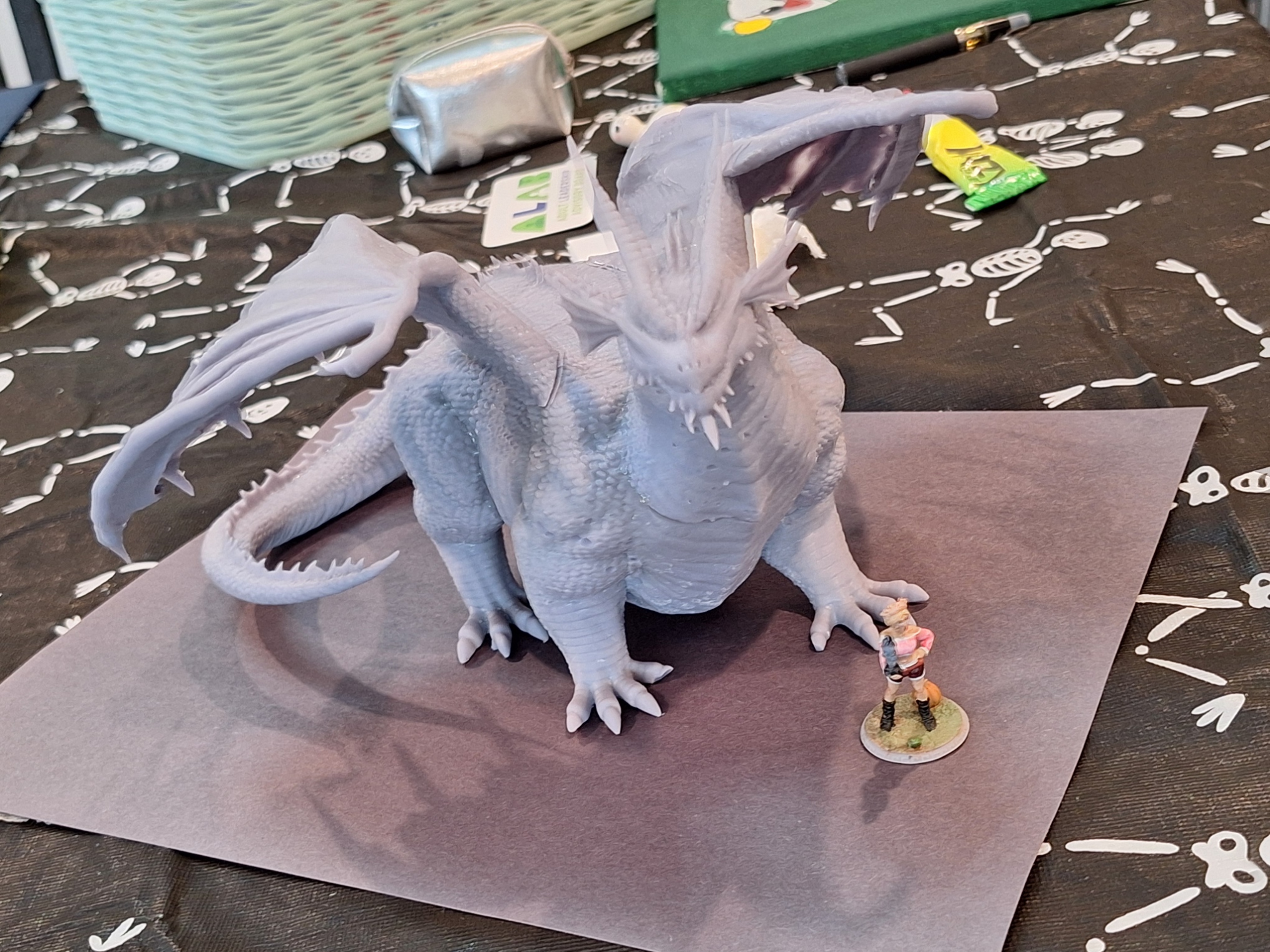 3D Printable Oh Lawd He Comin Red Dragon by Miguel Zavala