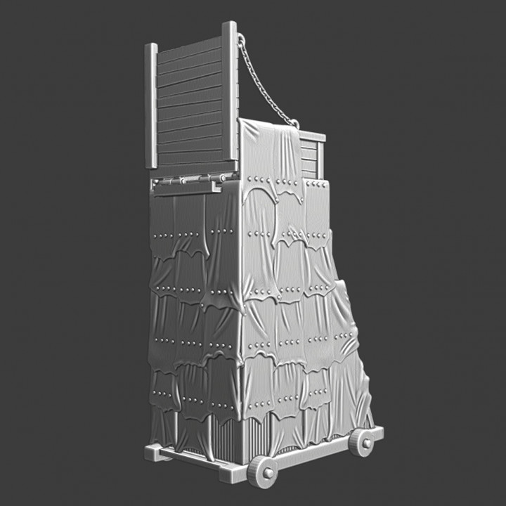 Small medieval siege tower image