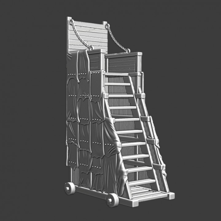 Small medieval siege tower image