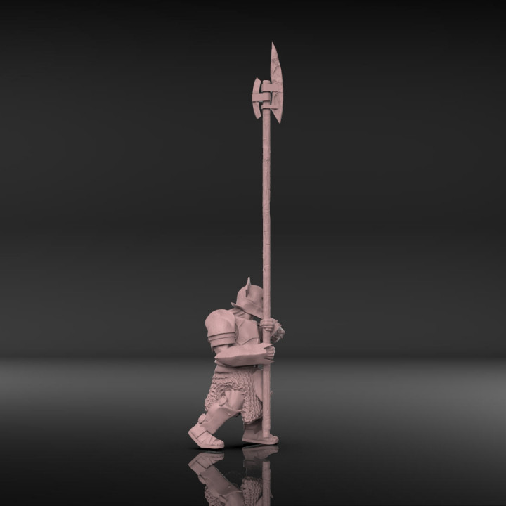 Muscled orc pikemen image