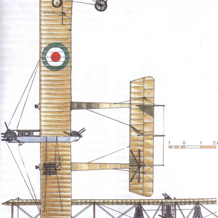 Bomber plane Caproni Ca.3 (WW1, Italy)