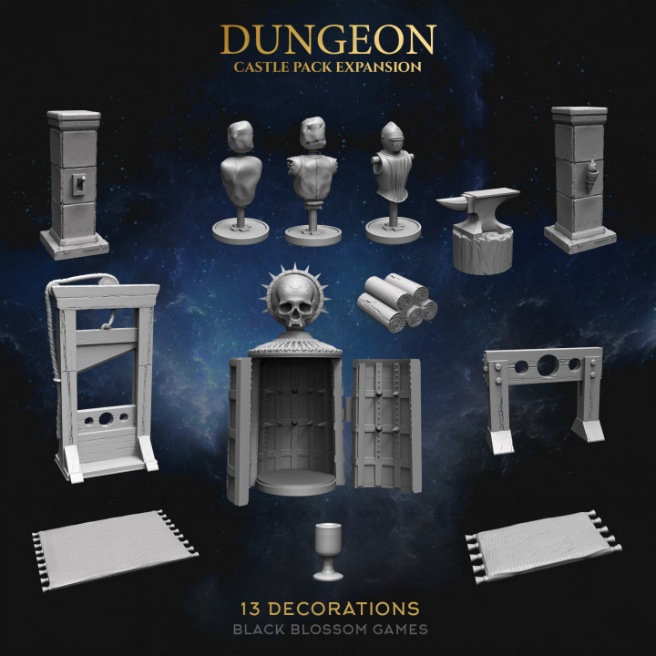 TΧAD04C Dungeon Torture Decorations :: Castle Pack Terrain :: Black Blossom Games image