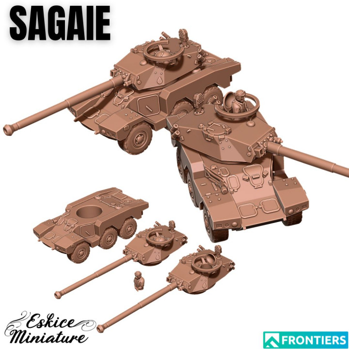 SAGAIE Light tank - 28mm image