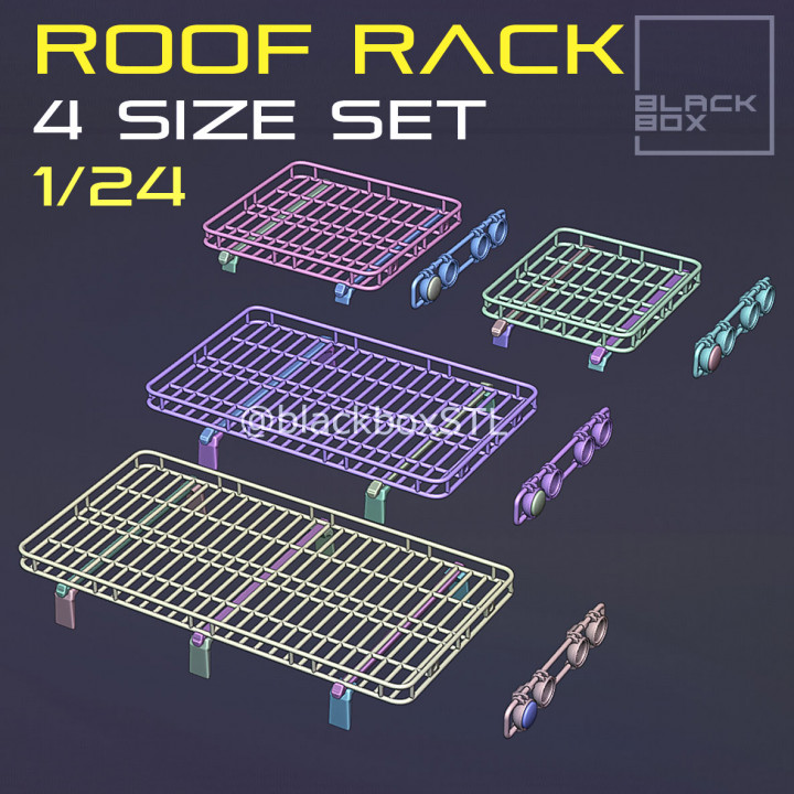 Roof Rack 4 types set 1-24th scale image