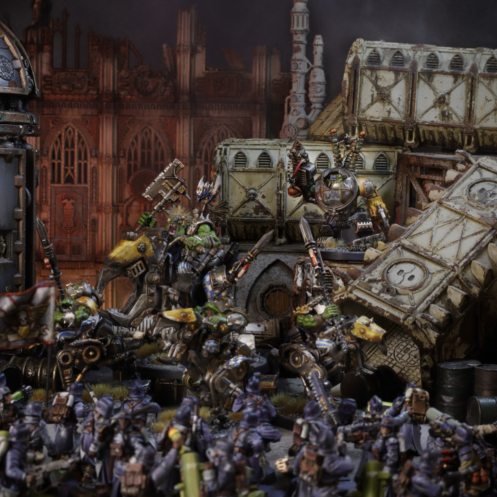 Ork Dread Riders - 32mm tabletop orc army image