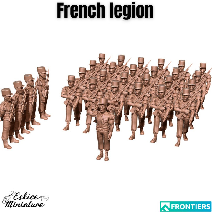 French legion on parade - 28mm image