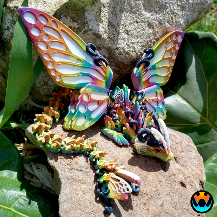 3D Printable Butterfly Dragon by Cinderwing3D 3D Printable Butterfly Dragon by Cinderwing3D