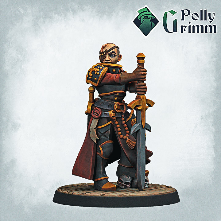 Grimtale. Inquisition set. Tabletop miniature. Holy sisters. Paladin veteran image