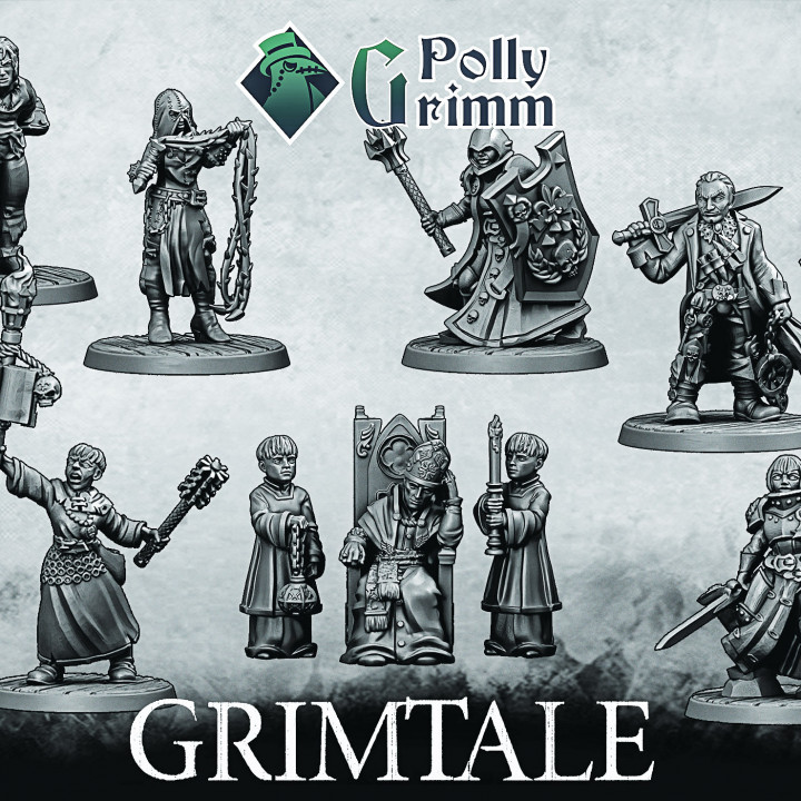 Grimtale. Inquisition set. Tabletop miniature. Road of shame