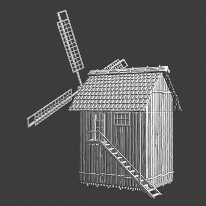 Medieval Windmill - wood version image