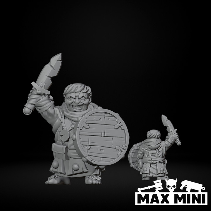 Halfling Warrior Monks