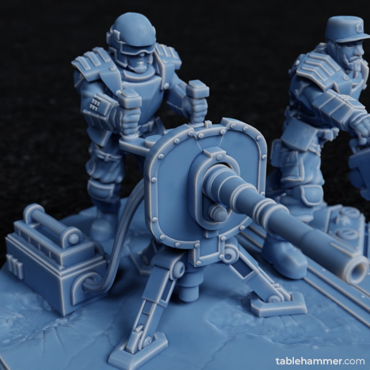 Factory Guard Heavy Cannon - human heavy weapon team (Accell Union) image