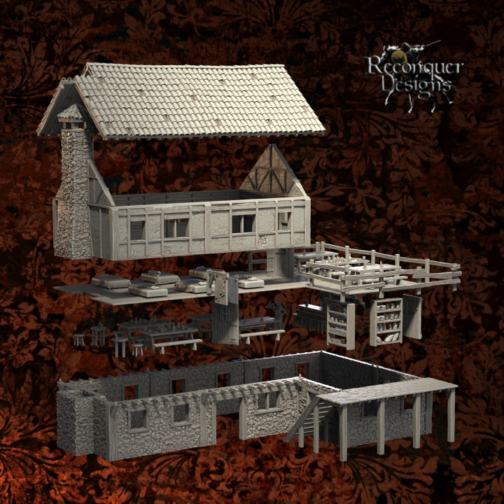 28mm Inn (for small resin printers) image