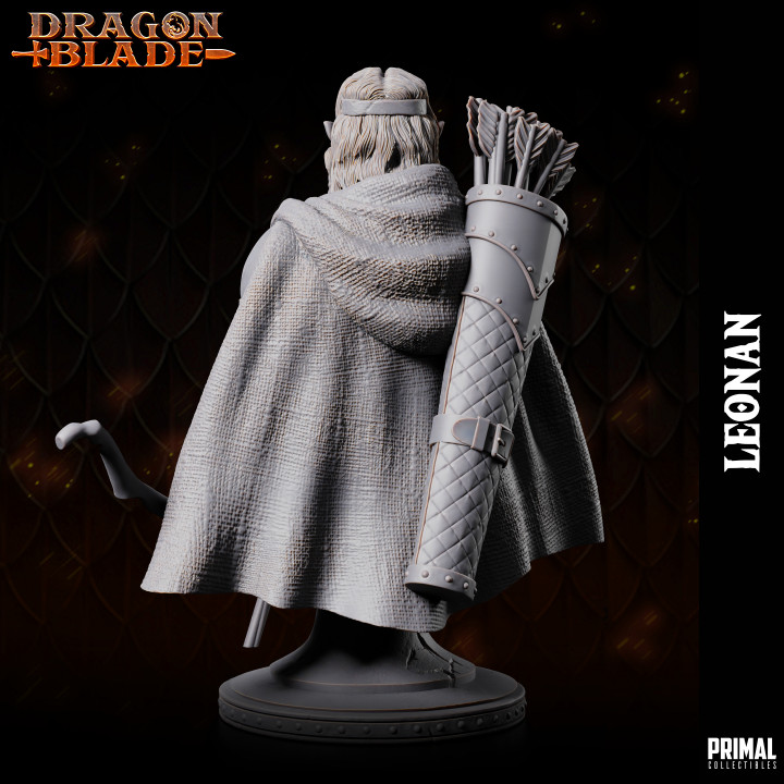 Half Elf - LEONAN - Bust - May 2023 - DRAGONBLADE-  MASTERS OF DUNGEONS QUEST image