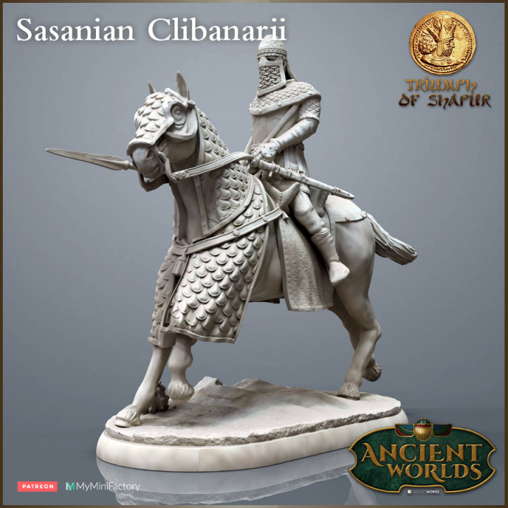 Sasanian Clibanarii cavalry - Triumph of Shapur image
