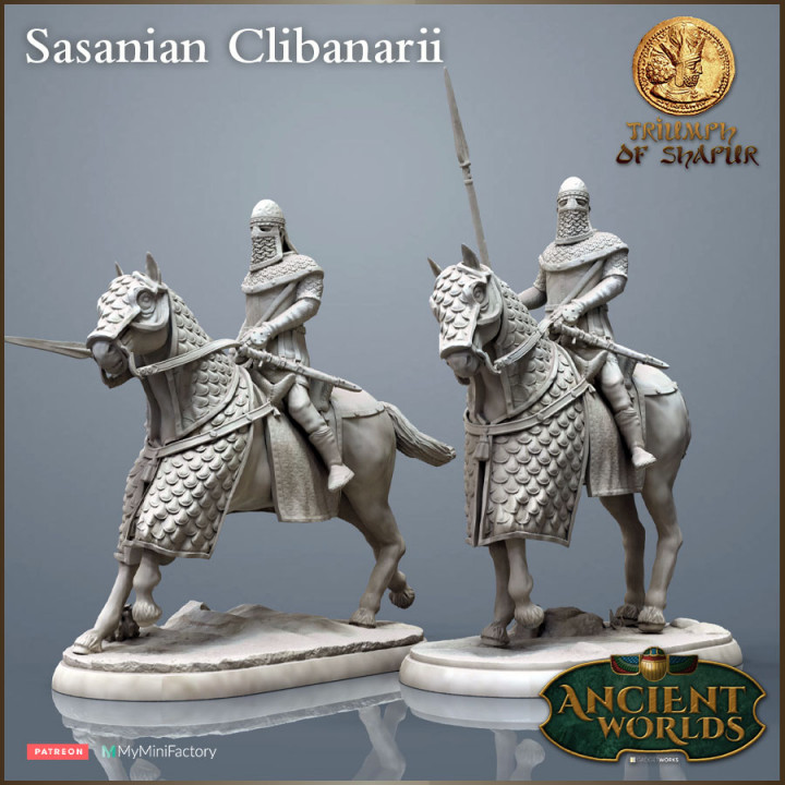 Sasanian Clibanarii cavalry - Triumph of Shapur image