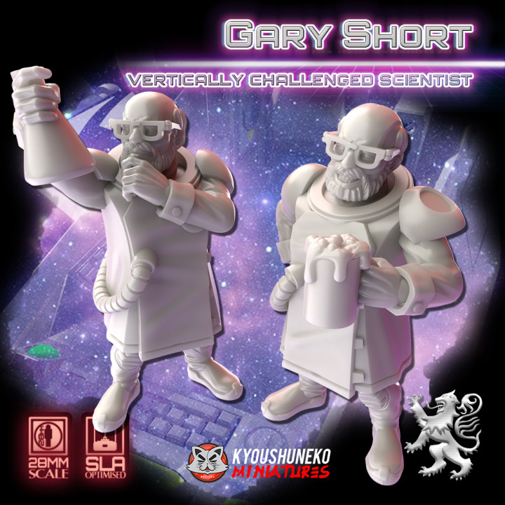 Gary Short - 28mm Vertically Challenged Scientist image