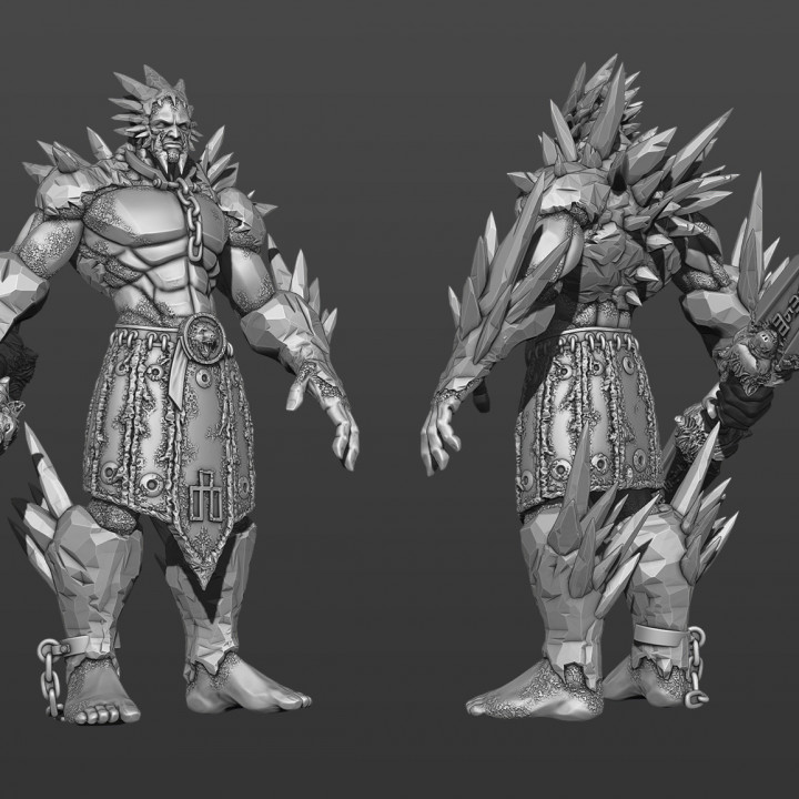 3D Printable Mraz, god of winter (presupported) 28mm scale by Vice