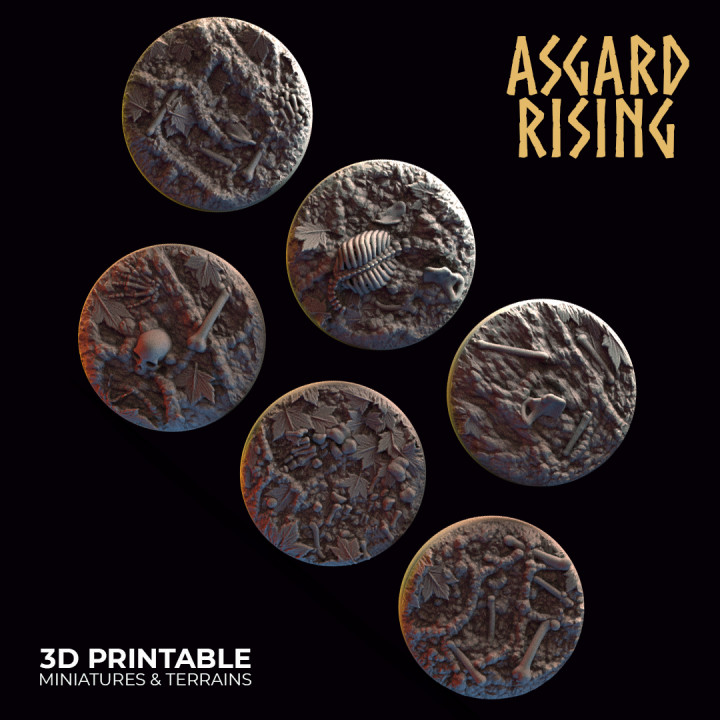 Deepforest - Ritual Ground - 6x 25mm Round Base /Pre-supported/ image