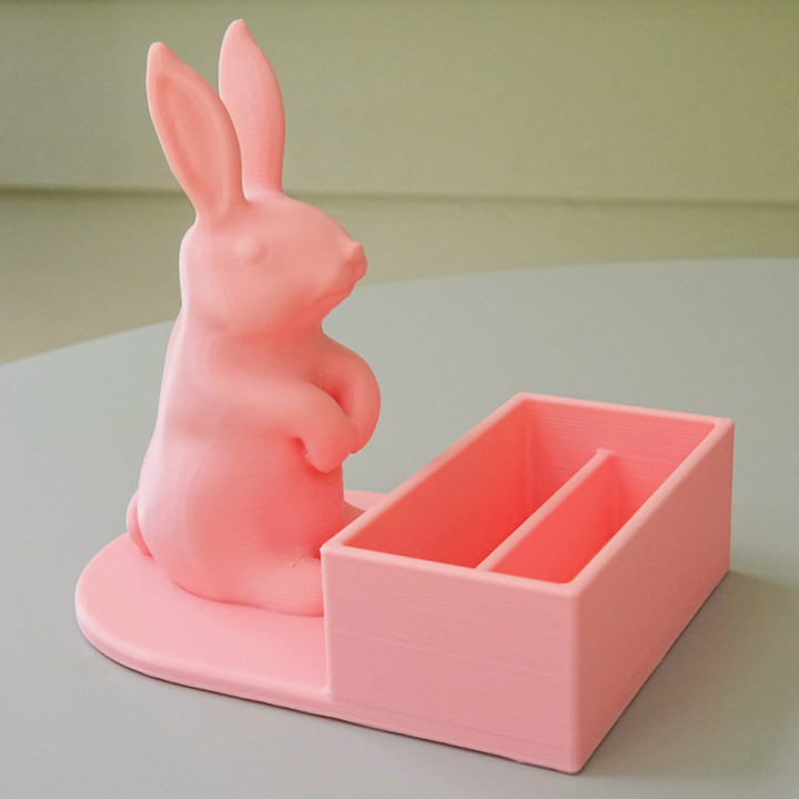 Rabbit business card holder