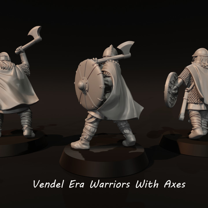 Vendel Era Warriors With Axes image