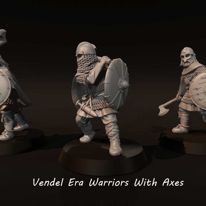 Vendel Era Warriors With Axes image