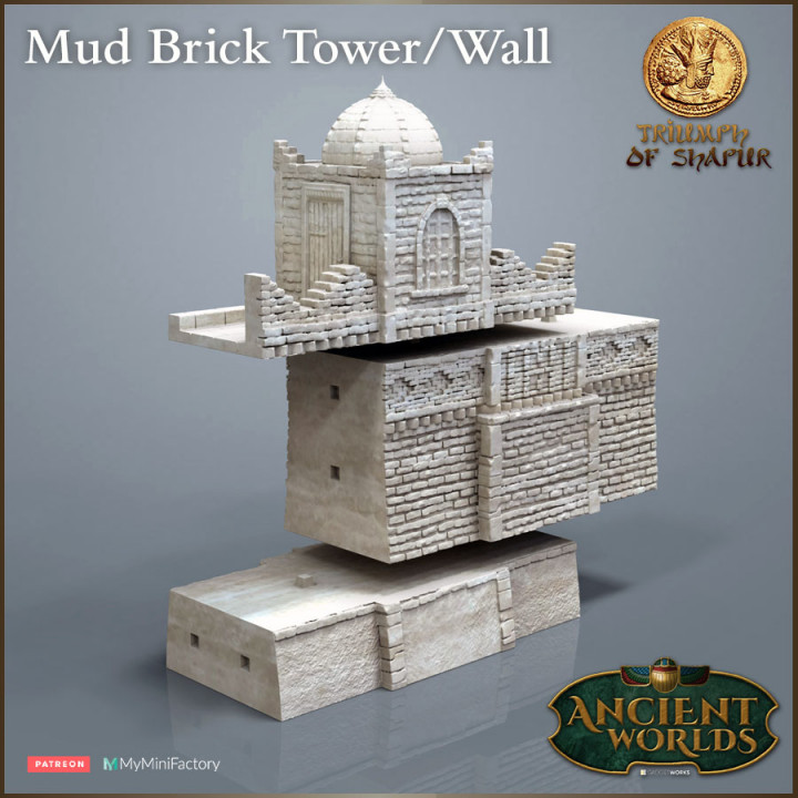 Mud Brick Tower and Wall- Triumph of Shapur image