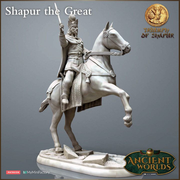 Sasanian King on Horse - Triumph of Shapur