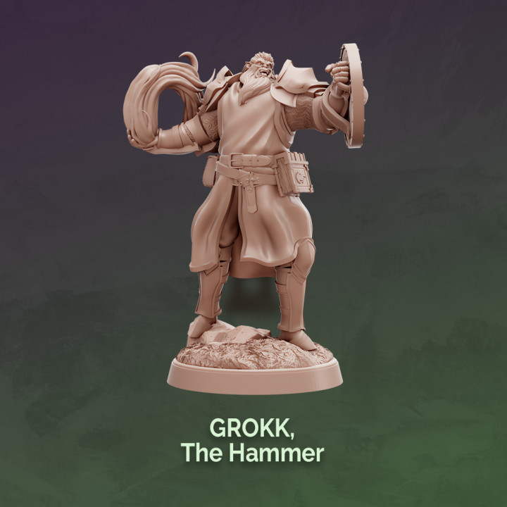Grokk, the Hammer - Orc Cleric image
