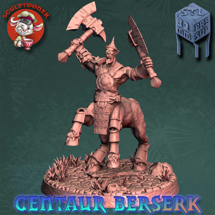 Centaur Berserk-32mm pre-supported miniature