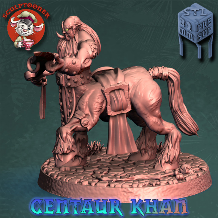 Centaur Khan calm-32mm pre-supported miniature