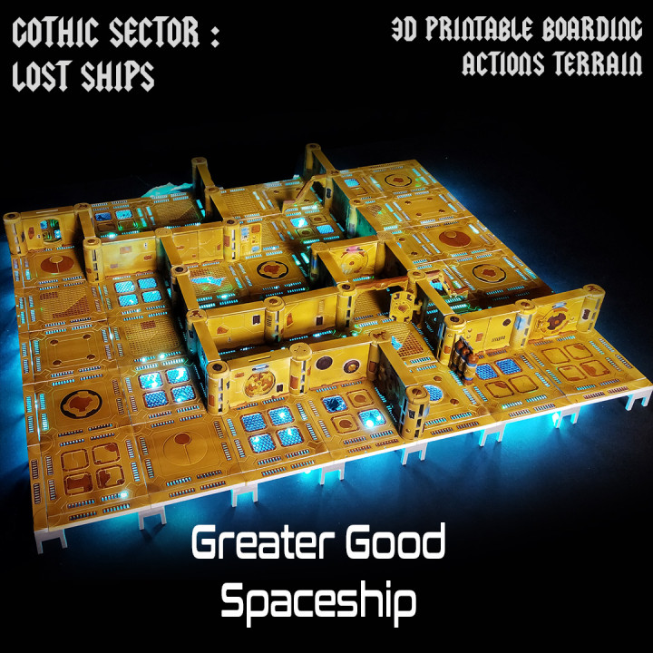 Greater Good Spaceship- A boarding action terrain's Cover