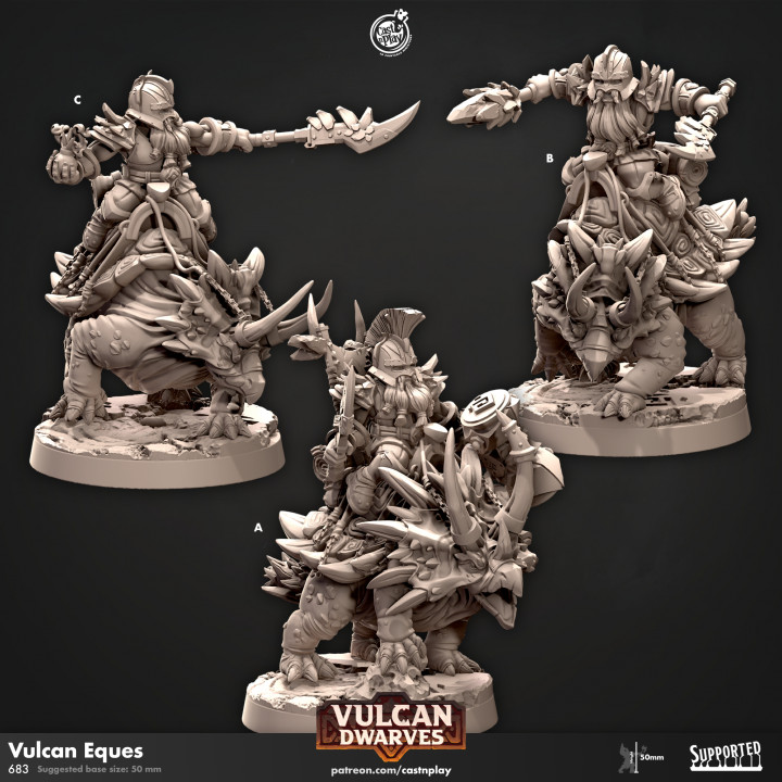 Vulcan Eques - Dwarf (Pre-Supported) image