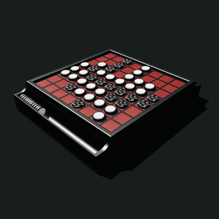 3d printable reversi board game by lazy bear