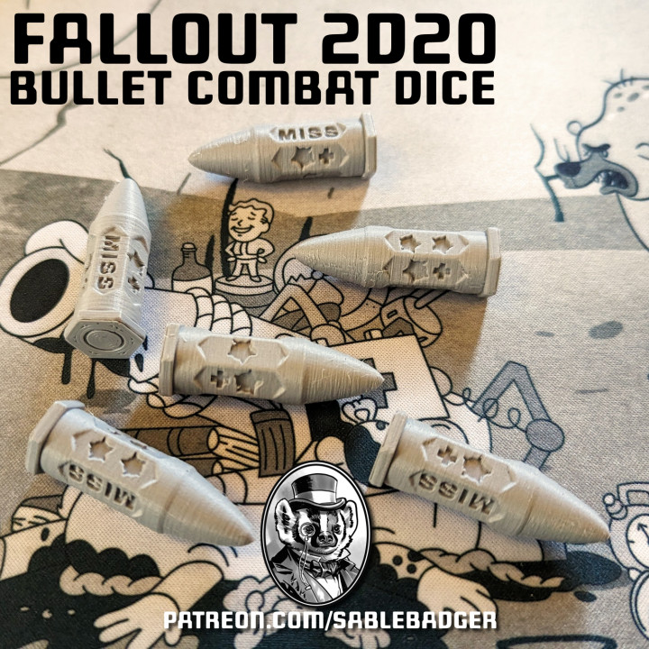 Fallout 2d20 - Combat Dice bullets image