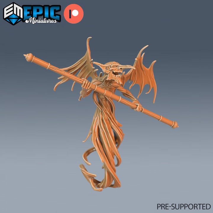 3D Printable Air & Smoke Mephit Set / Evil Magician Imp / Winged ...