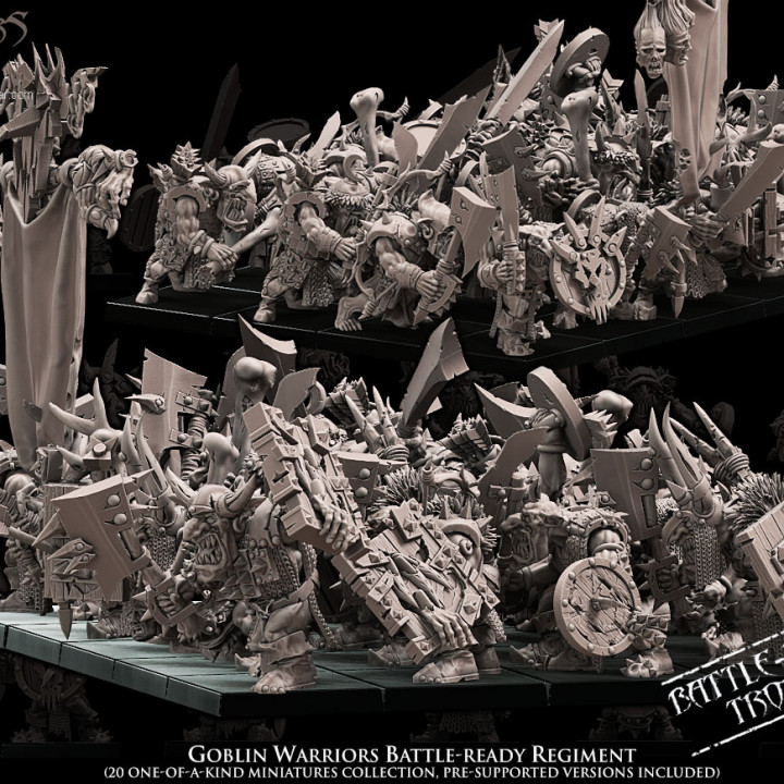 Goblin Warriors Battle-Ready regiment (20 Goblins) image