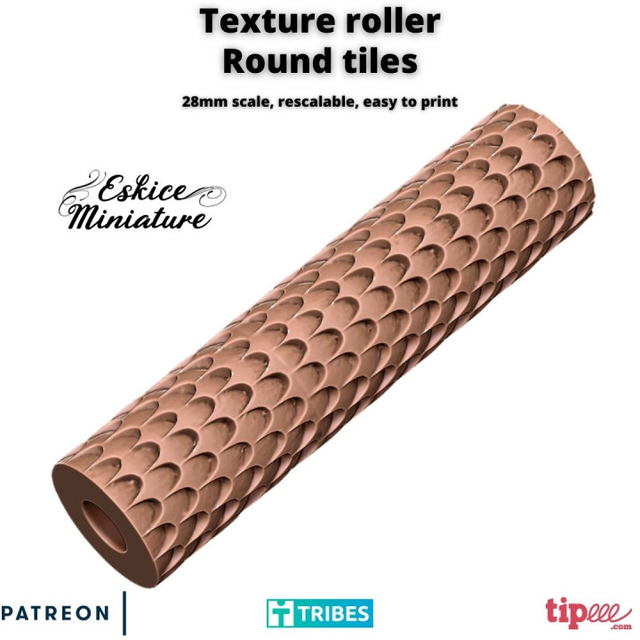 Texture roller Round Tiles