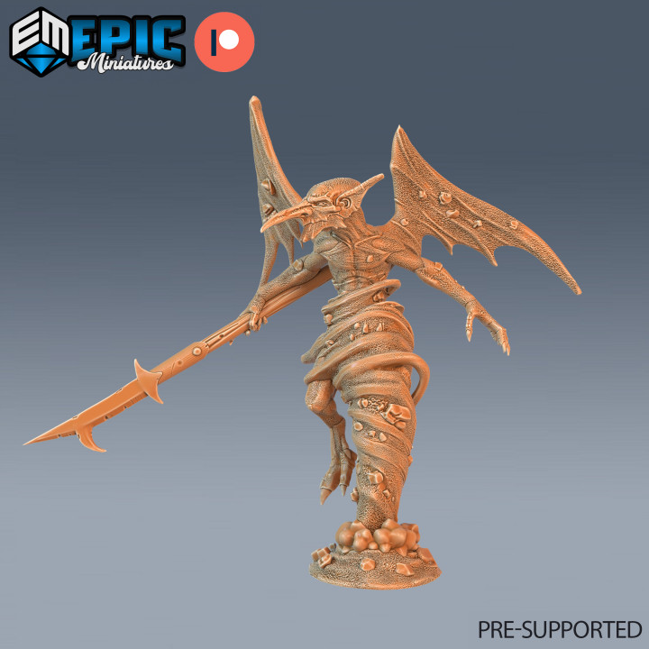 3d Printable Sand & Dust Mephit Set   Desert Elemental   Evil Dust Imp 