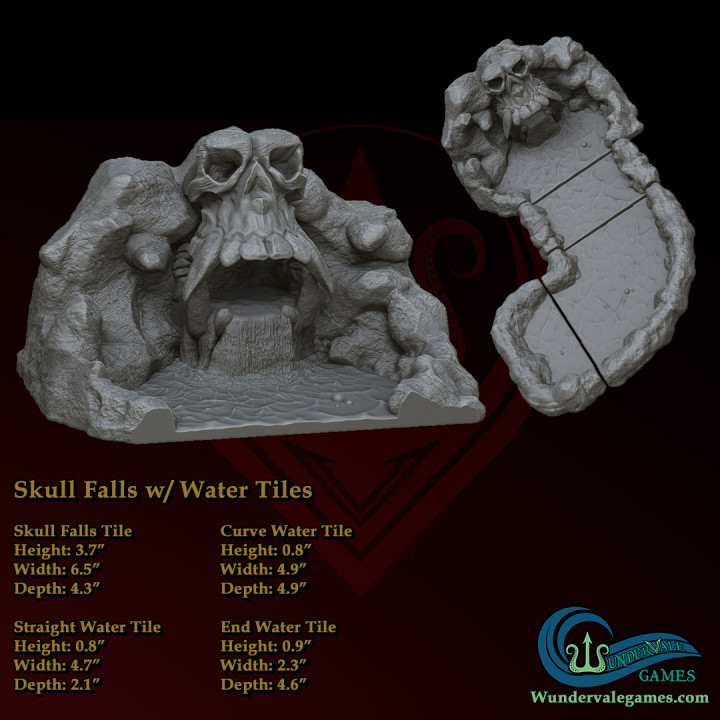 Skull Falls with Water Tiles image