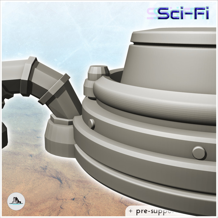 Mining machine for futuristic planet (10) - Future Sci-Fi SF Post apocalyptic Tabletop Scifi Wargaming Planetary exploration RPG Terrain