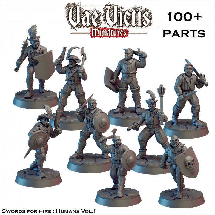 Modular Swords for hire : Humans vol.1  [PRE-SUPPORTED] image
