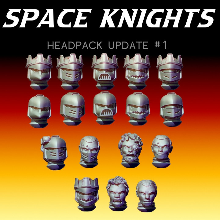 Space Knights - Head Pack!