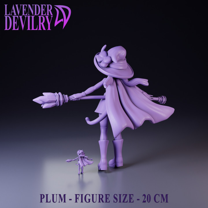 Plum (Figure Scale), Magical Mischievous Miscreant Tiefling Witch Girl image