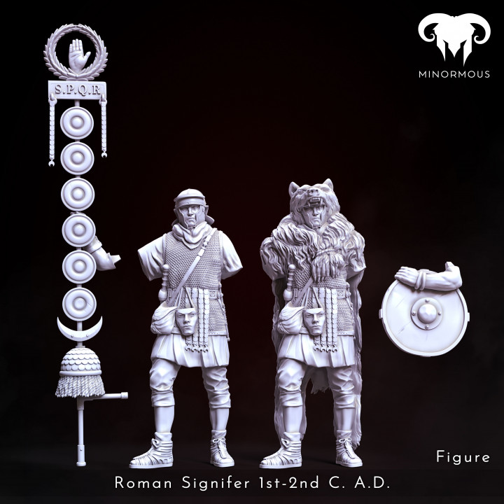 Figure - Roman Signifer 1st-2nd C. A.D. Symbol of Power! image