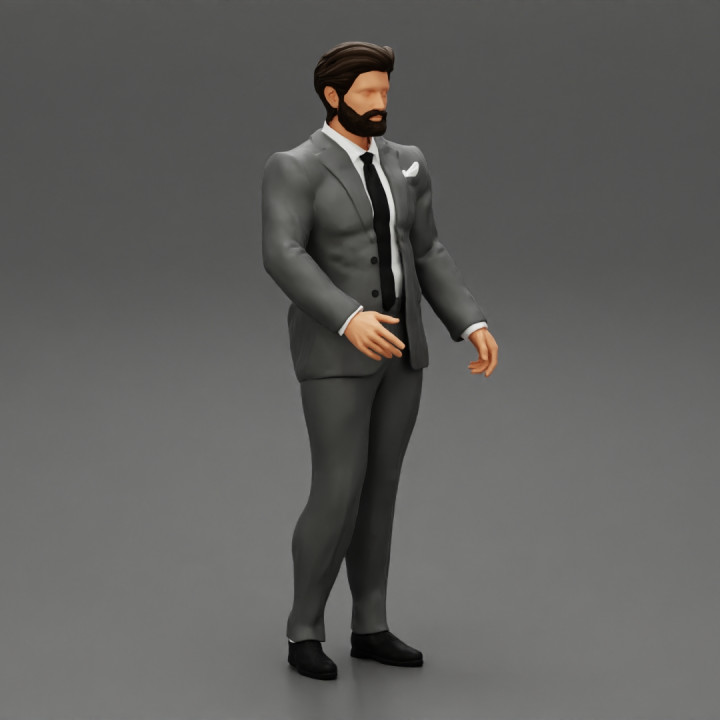 Man in Stylish and Affordable Wedding Suit image