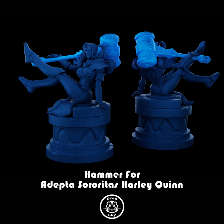 HAMMER FOR ADEPTA SORORITAS HARLEY QUINN (WARHAMMER AND DC UNIVERSE) image